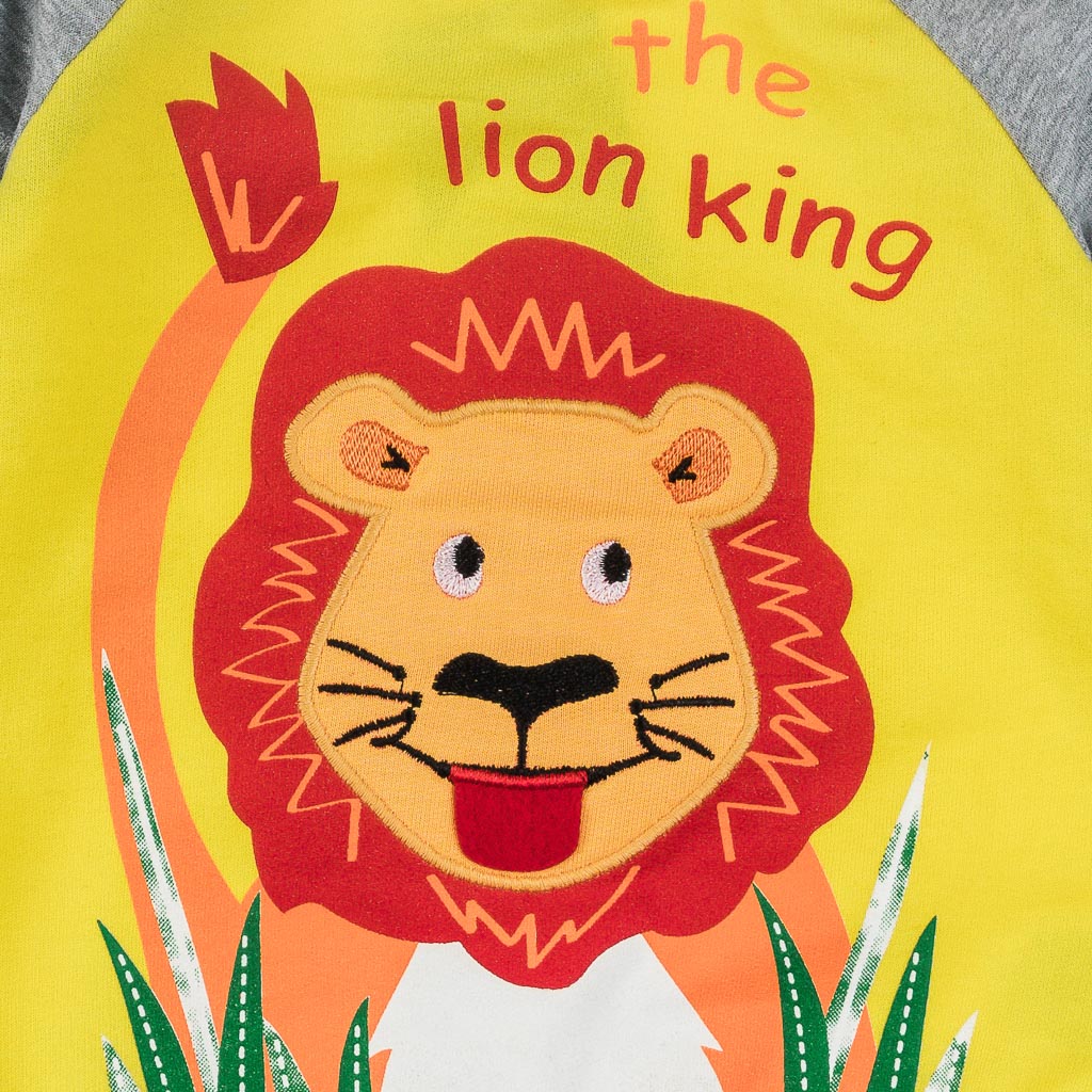 Baby blouse For a boy  Lion  Yellow