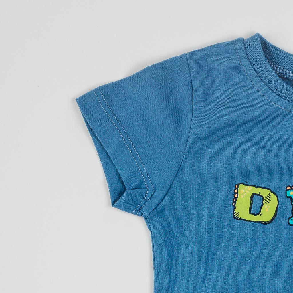 Бебешка тениска за момче Dino Синя