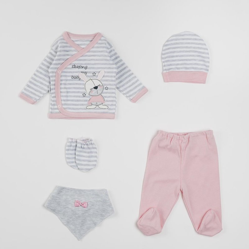 Set of 5 parts For a girl  my baby  Gray