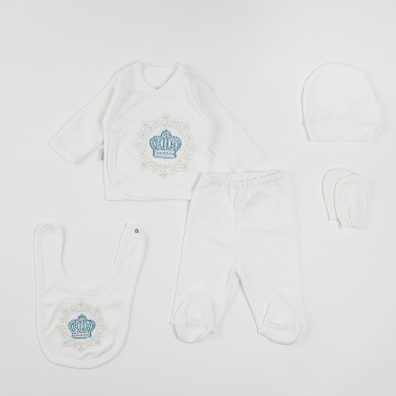 Set of 5 parts For a boy  prince  White