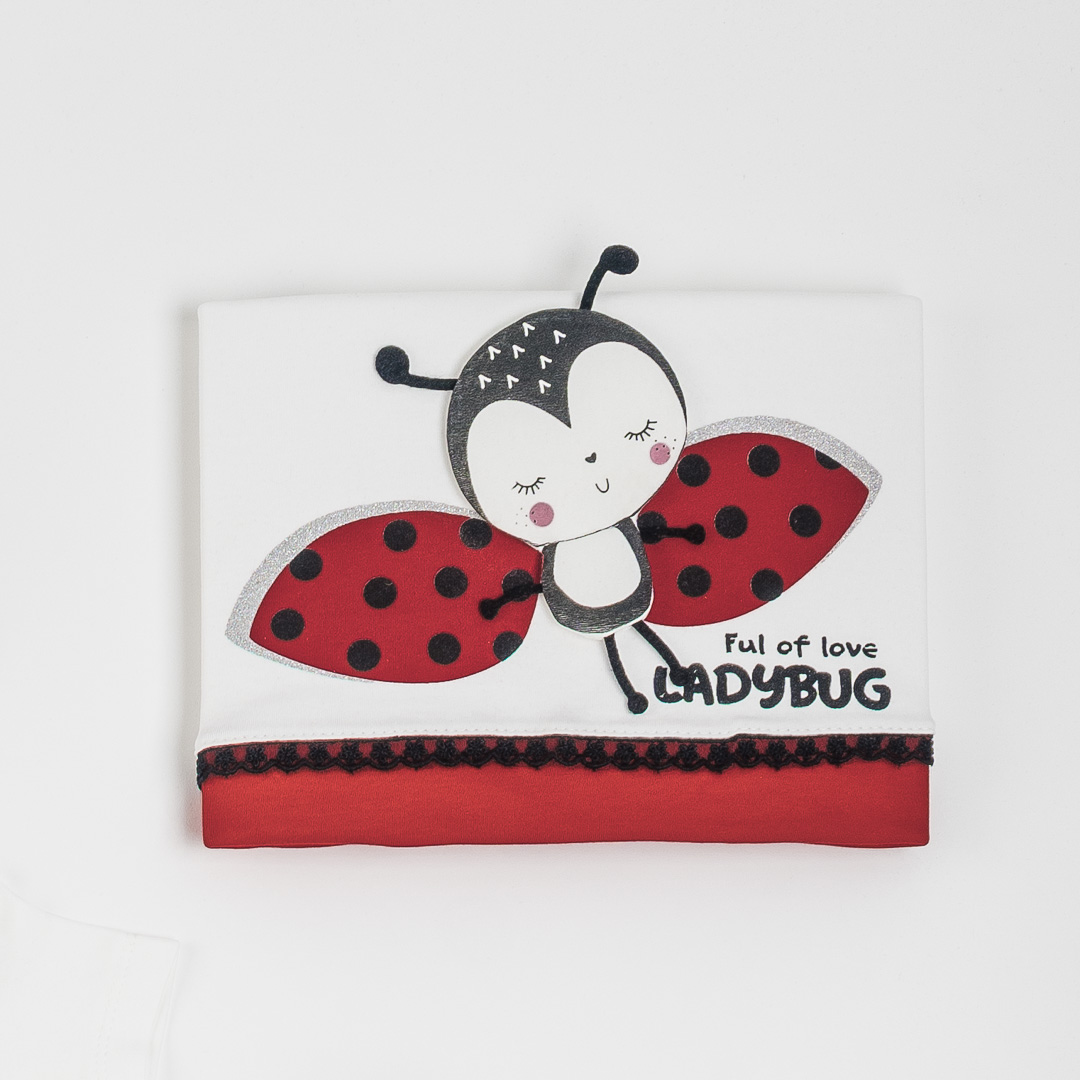 Βρεφικο σετ Για Κορίτσι 10 τεμαχια  Ful of love Ladybug  Κοκκινο