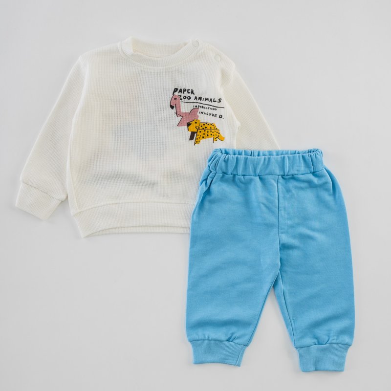 Baby sports set For a boy  Paper Zoo  White