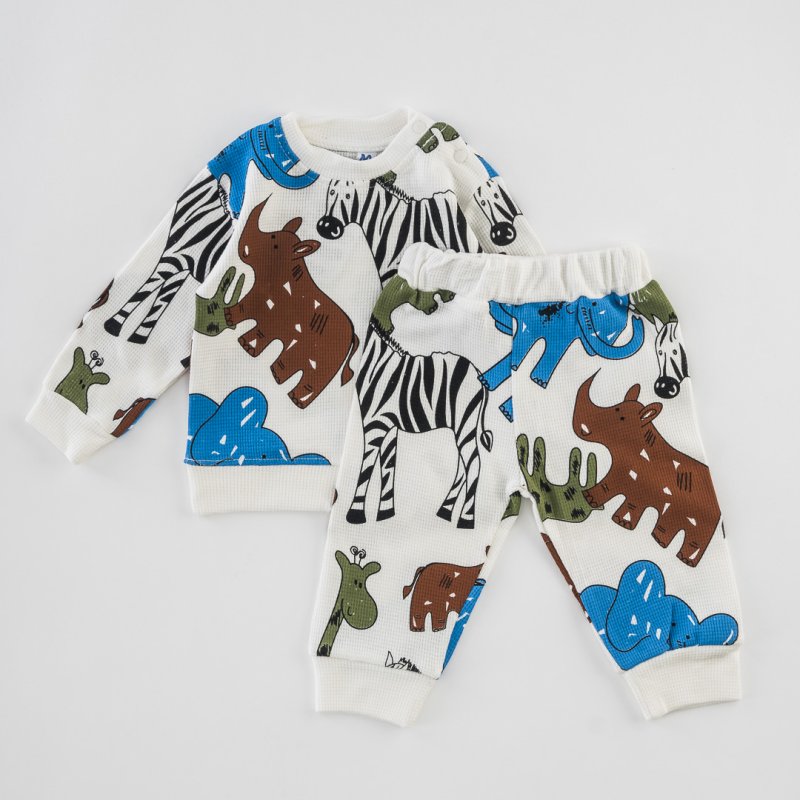 Baby sports set For a boy  Funny Zoo  Blue