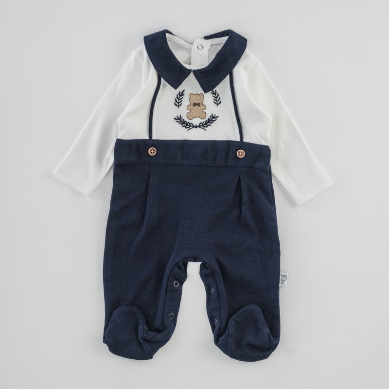 Baby overalls with long sleeves For a boy  VIP Teddy  Blue