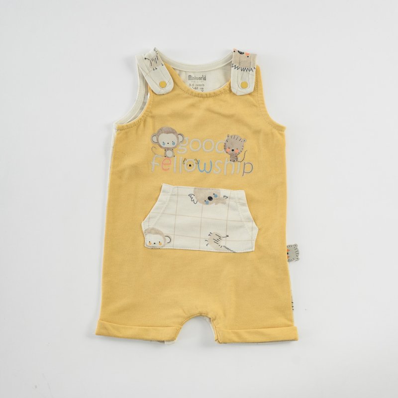 Baby overalls tank top For a boy  Good Fellowship  Mustard
