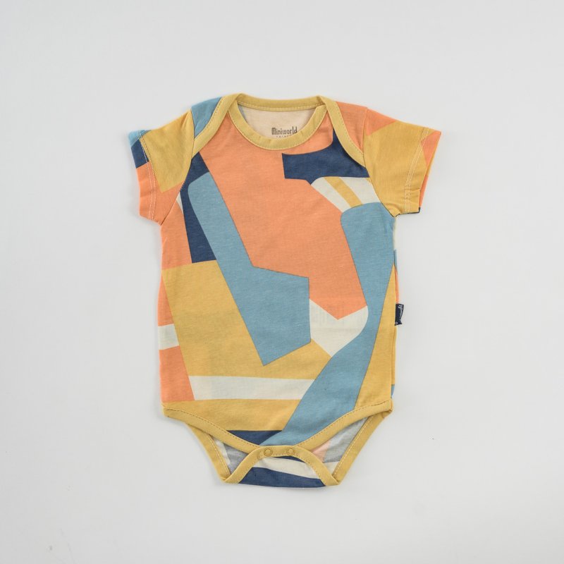 Baby bodysuit with short sleeves For a boy  Colors