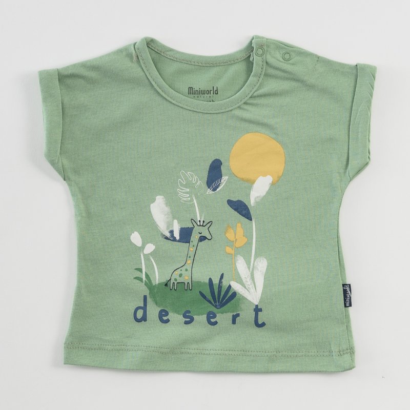 Бебешка тениска  Pentru băiat  Desert  Verde