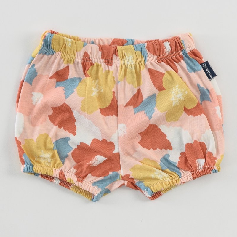 Baby Shorts For a girl  Flowers  Orange