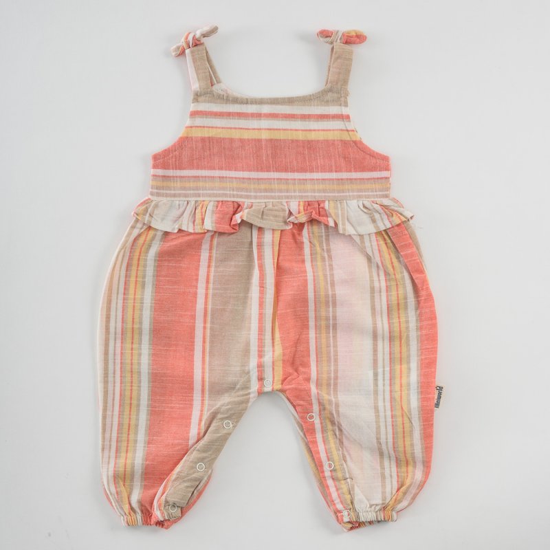 Baby summer Boiler suit For a girl  Miniworld   Natural