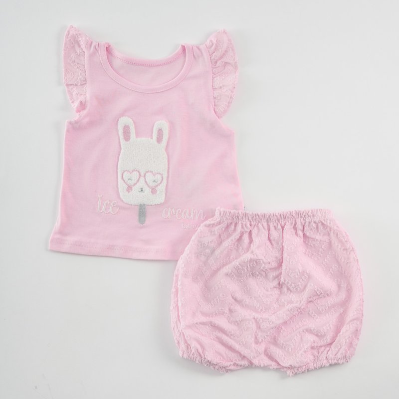 Baby set For a girl  Ice Cream  Pink