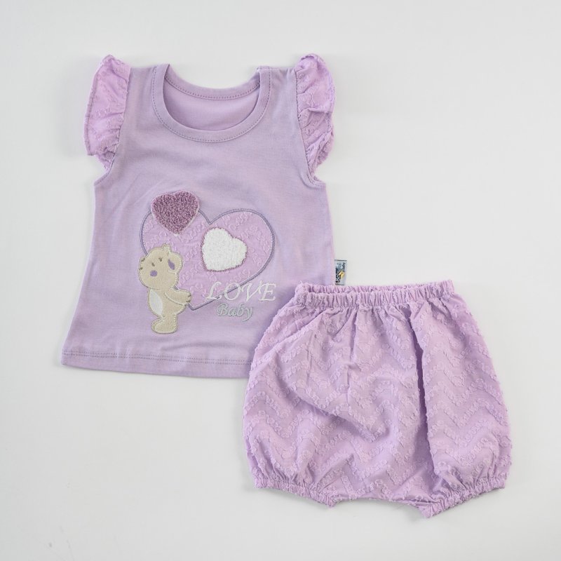 Baby set For a girl  Ice Cream  Purple