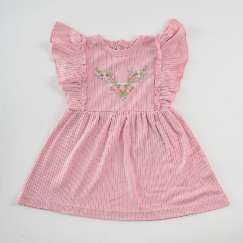 Детска рокля от трико Simple Beauty Розова