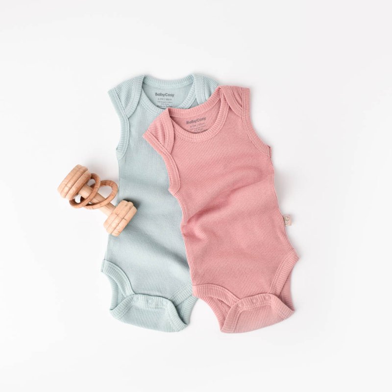 Бебешко боди потник от бамбук и органичен памук Baby Cosy line Мента