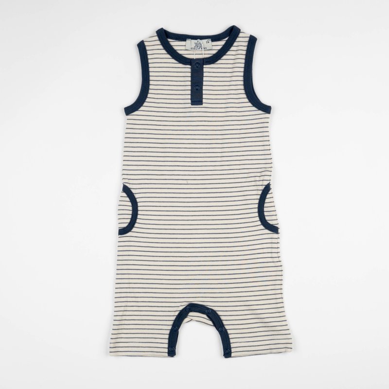 Бебешки гащеризон летен  Stripes Син