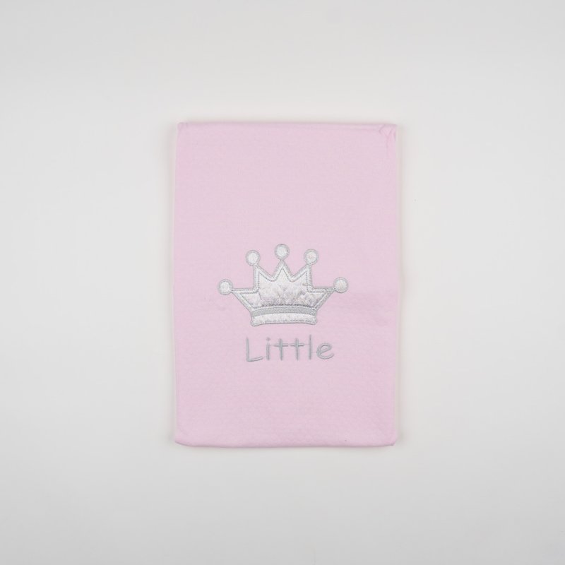Бебешка пелена  момче Little Prince 83х83 см Розова