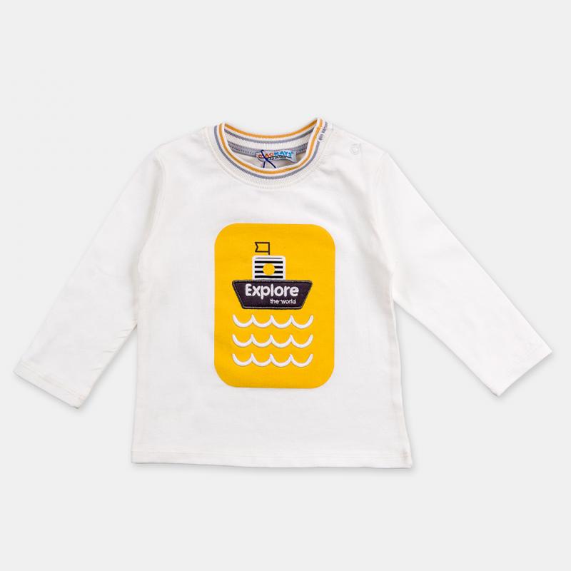 Childrens blouse For a boy  Mackays Explore  White