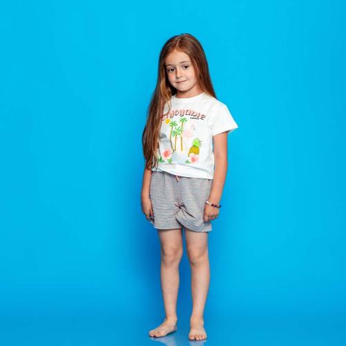 Детски комплект за момиче Cichlid Enjoyable Summer тениска и къси панталонки