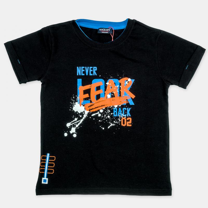 Dětské tričko Pro chlapce  Mackays Never   -  černá