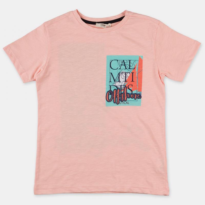 Детска тениска  момче Cikoby Offshore - Розова