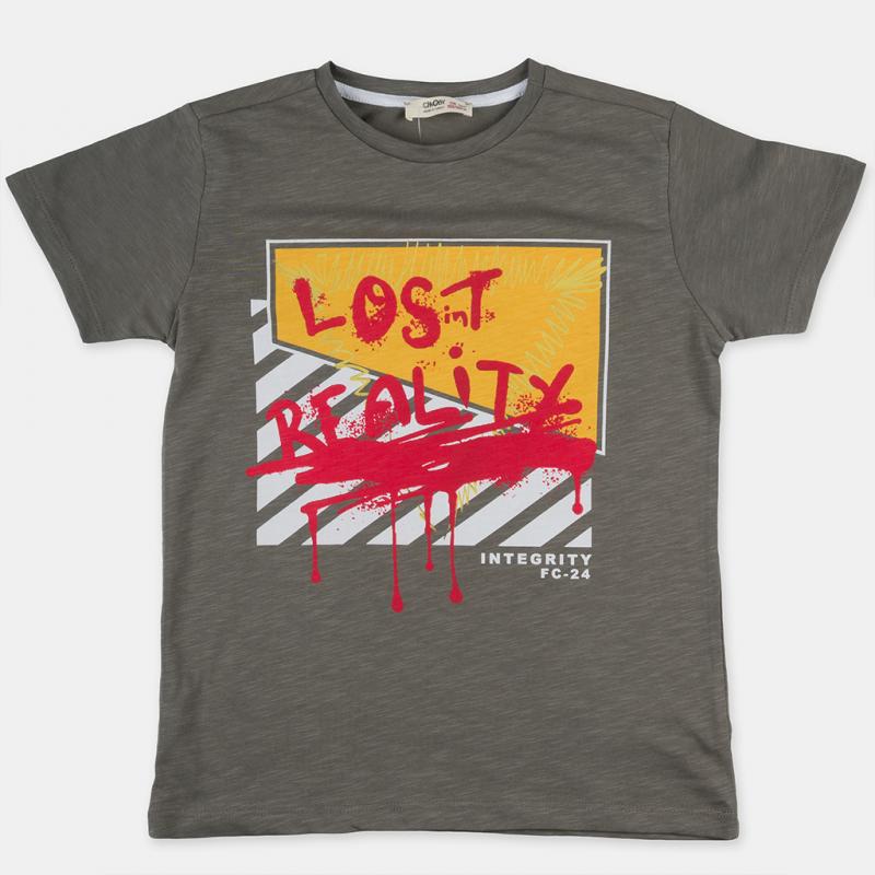 Childrens t-shirt For a boy  Cikoby Lost Reality   -  Green