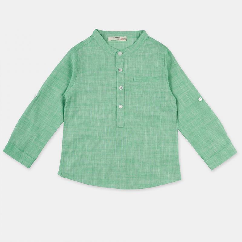 Παιδικό πουκάμισο Για Αγόρι  Cikoby Cool Boy Green  Πρασινα