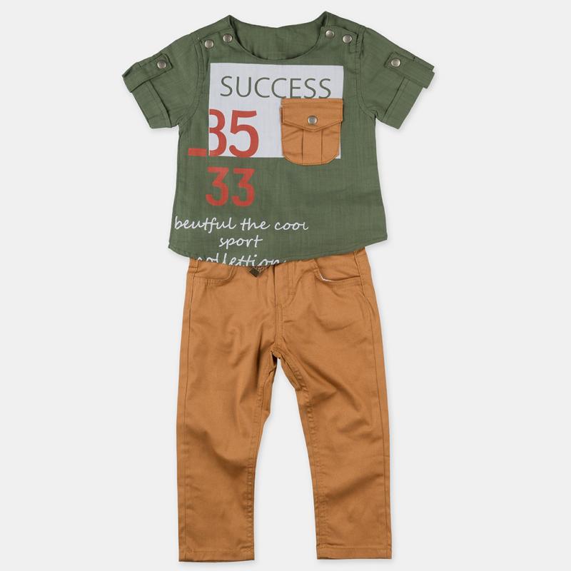 Childrens clothing set T-shirt and trousers  Success  with belt