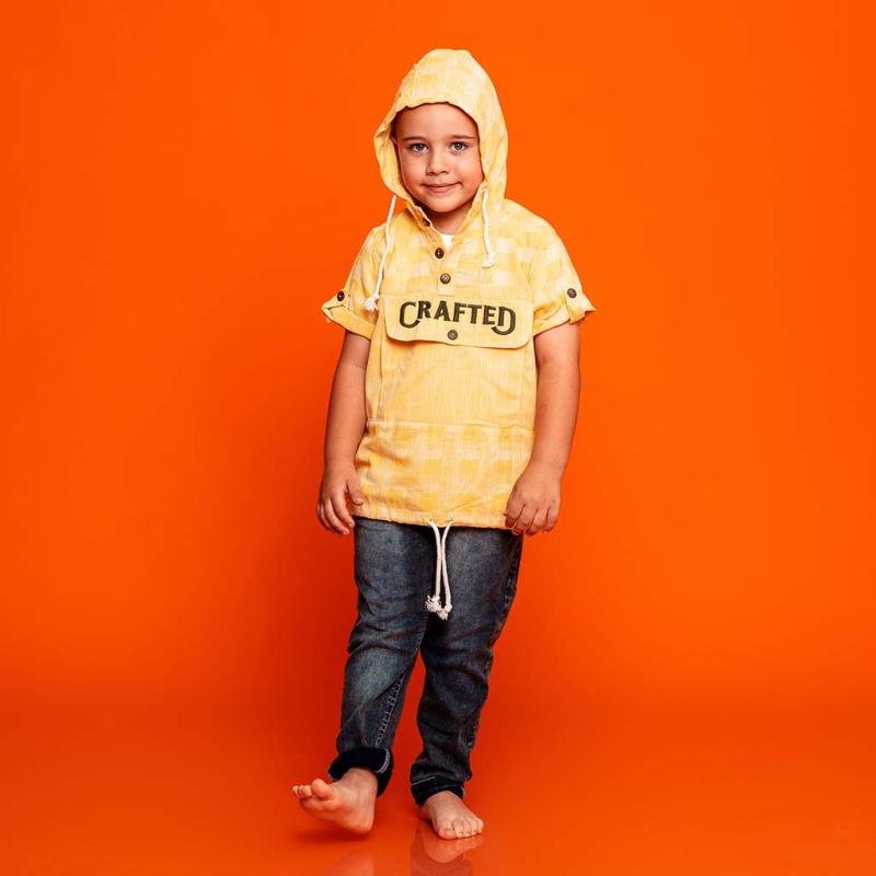 Παιδικό σετ Για Αγόρι 3 τεμαχια  Crafted  με τζιν Κιτρινο