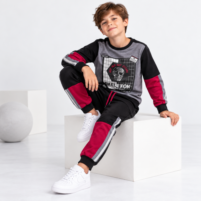 Детски спортен комплект  момче Cikoby Skeleton