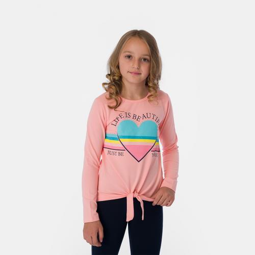 Детска блуза с дълъг ръкав Breeze Yourself Розова
