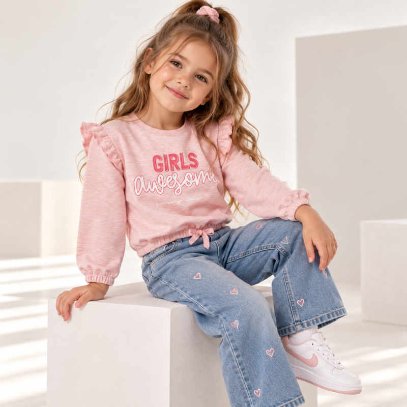 Детска блу  момиче Breeze Girls Розова