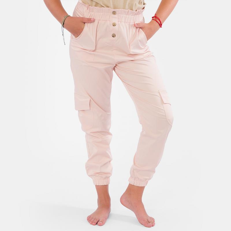 Dětské kalhoty s vysokým pasem Pro dívky  Cikoby  Růžový