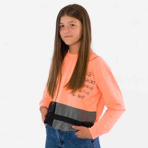 Παιδικη μπλουζα Για Κορίτσι  Cichlid   Long  Πορτοκαλη