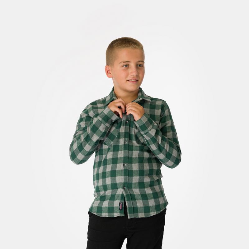Childrens shirt For a boy  Breeze  winter Green
