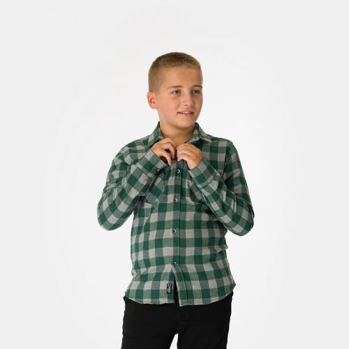 Детска риза за момче Breeze зимна Зелена