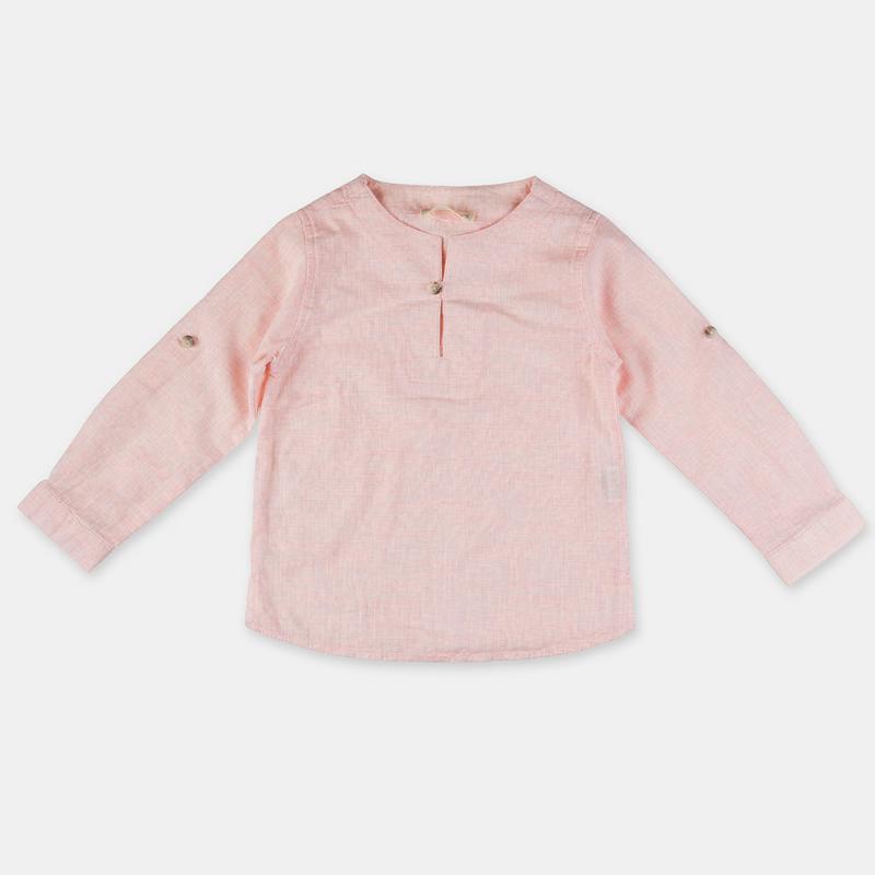 Dětská košile Pro chlapce  Cikoby Pink  letní Růžová