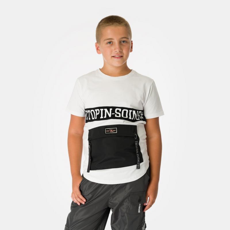Childrens t-shirt For a boy  Soing   -  White