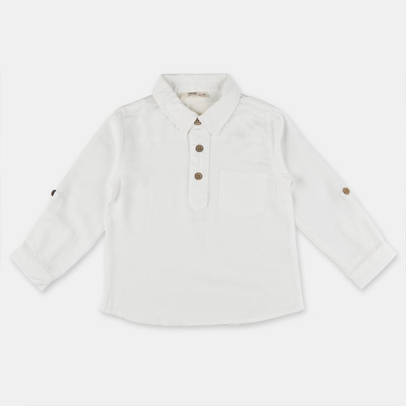 Παιδικό πουκάμισο Για Αγόρι  Cikoby Style  ασπρα